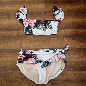 Albion Floral Bikini - Pink and Black